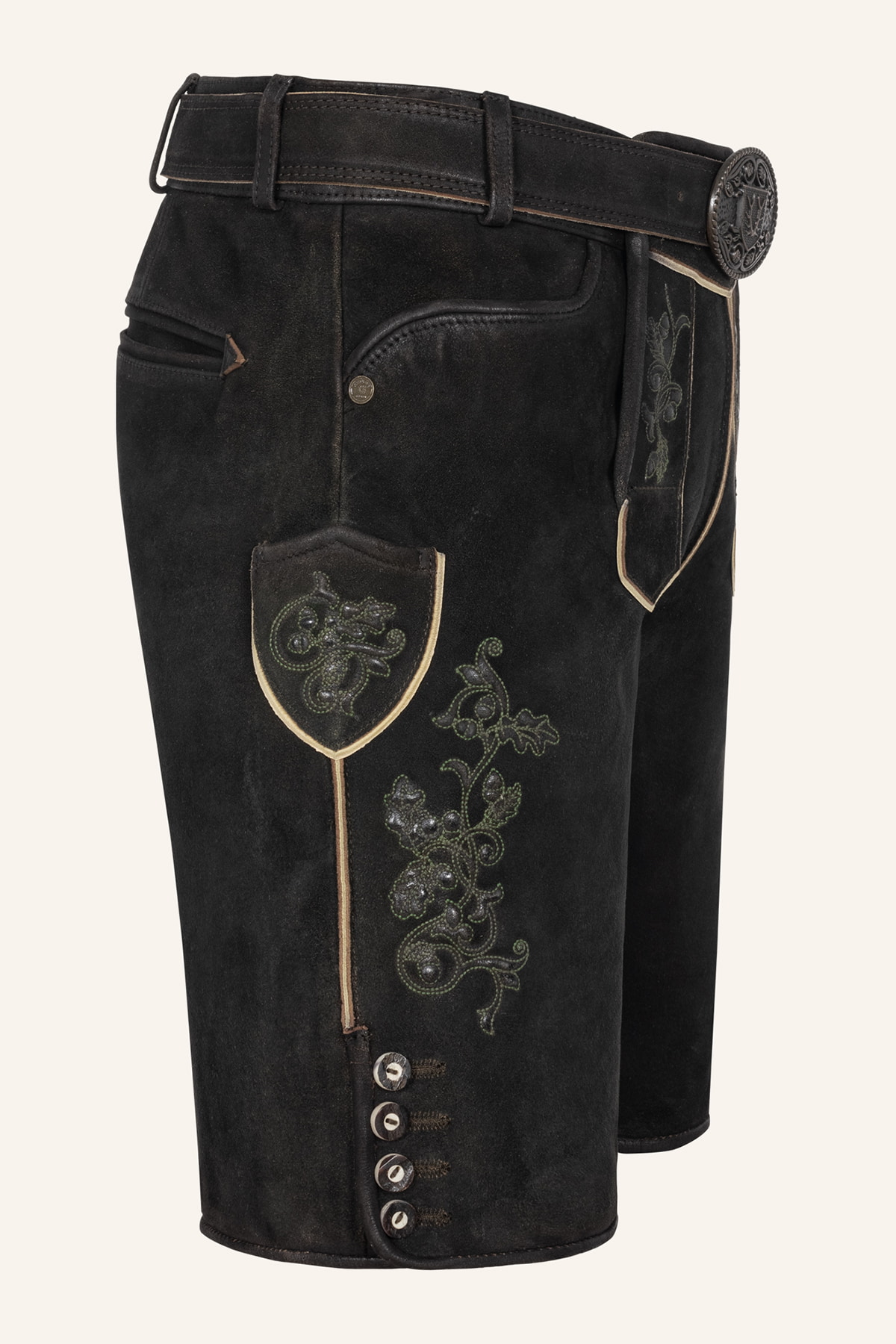 Lederhose Caelius mit Gürtel