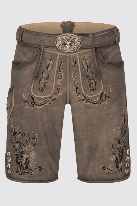 Lederhose Joscha mit Gürtel günstig online kaufen