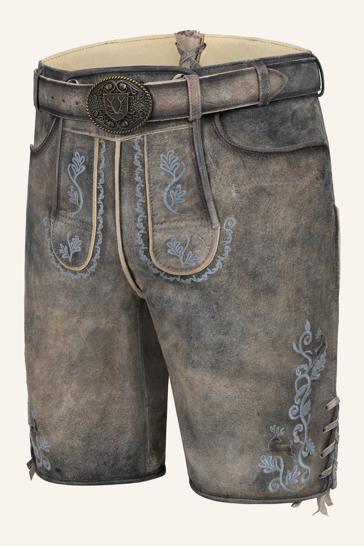 Lederhose Melo mit Gürtel
