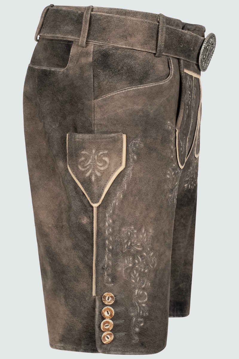 Lederhose Ron mit Gürtel
