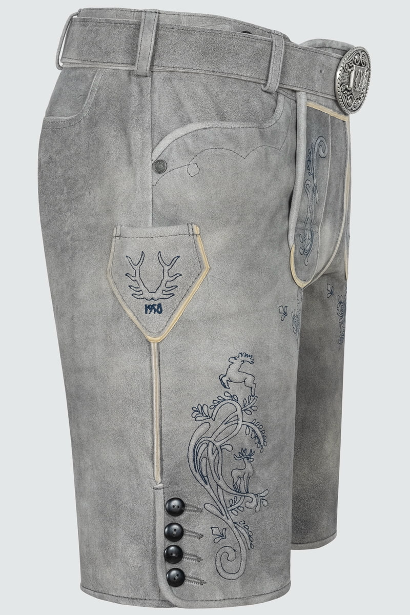 Lederhose Lucius mit Gürtel