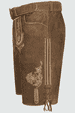 Lederhose Lean mit Gürtel