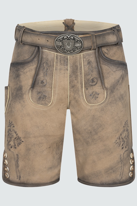 Lederhose Lucian mit Gürtel