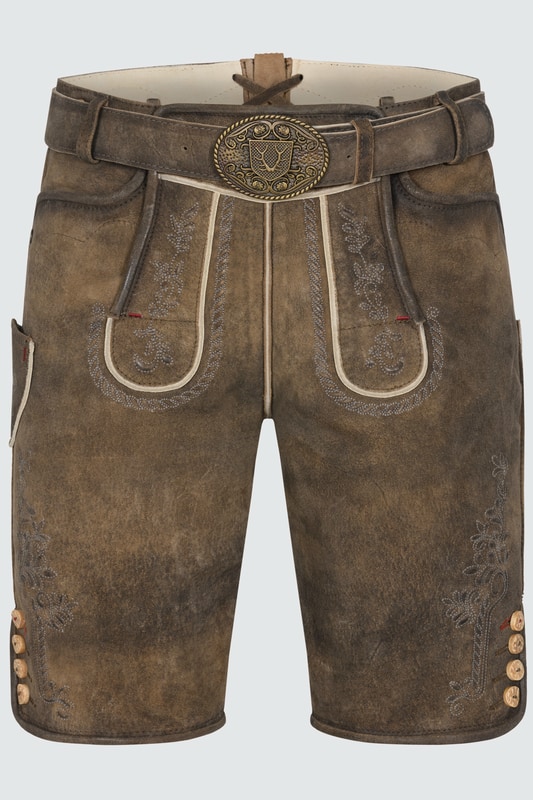 Lederhose Dante mit Gürtel günstig online kaufen