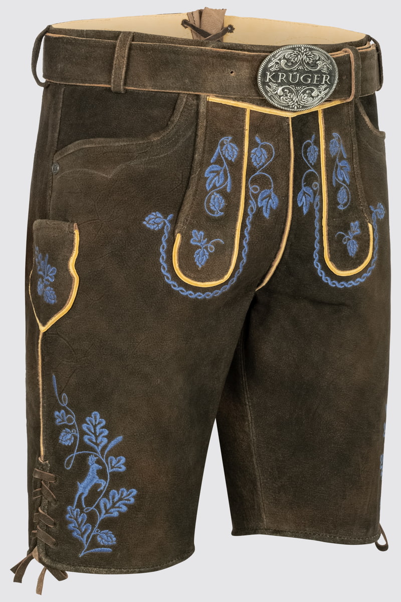 Lederhose Roland mit Gürtel