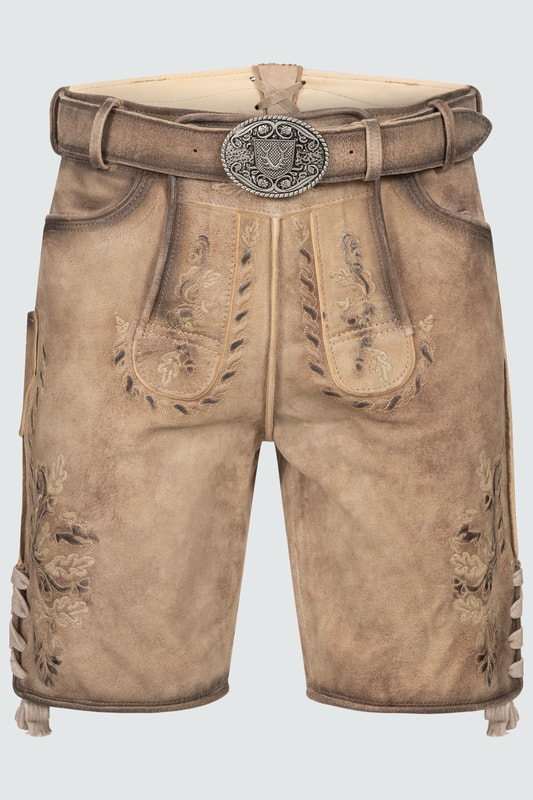 Lederhose Marino mit Gürtel günstig online kaufen