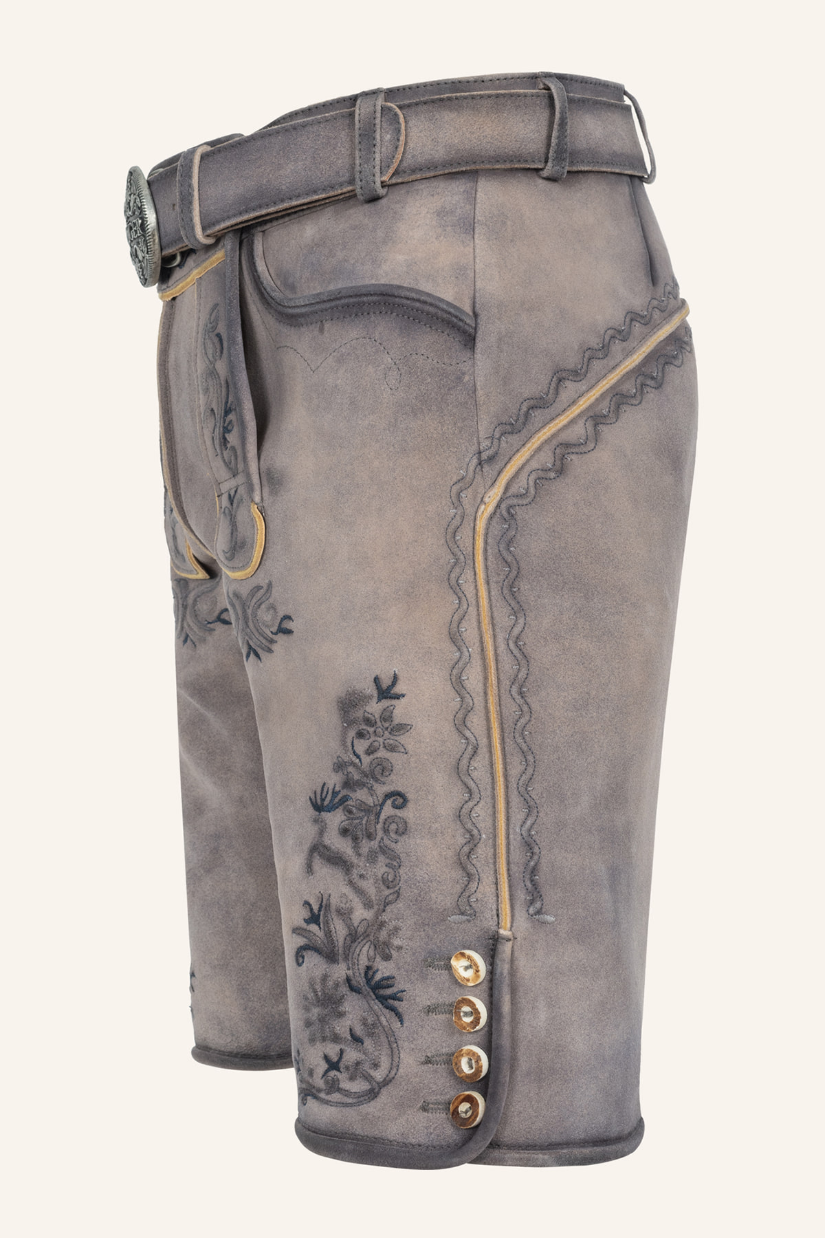 Lederhose Juan mit Gürtel