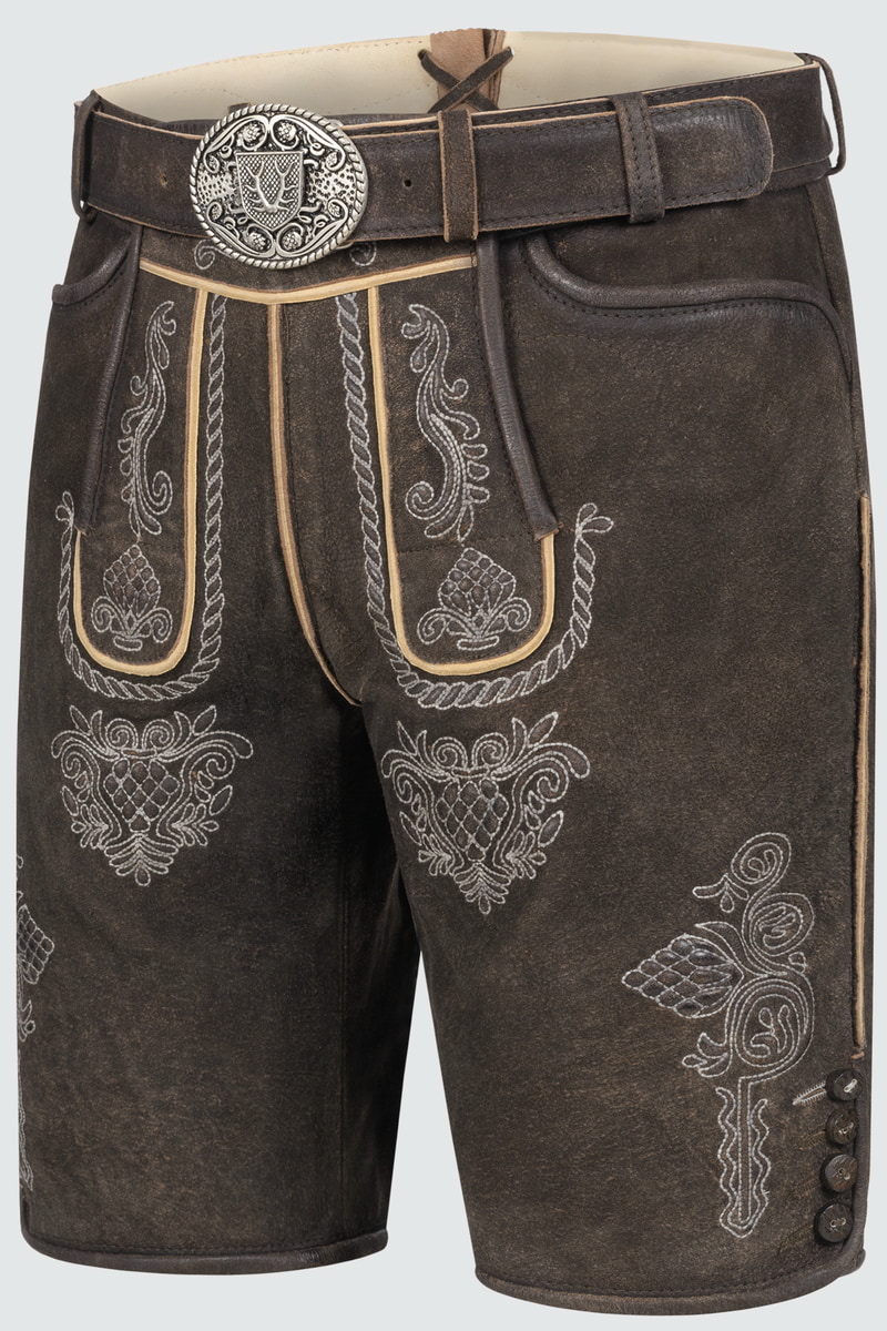 Lederhose Vinc mit Gürtel