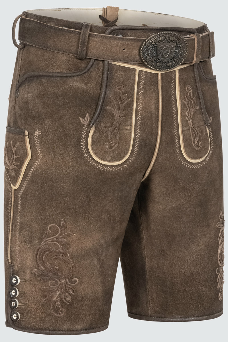 Lederhose Jendrik mit Gürtel