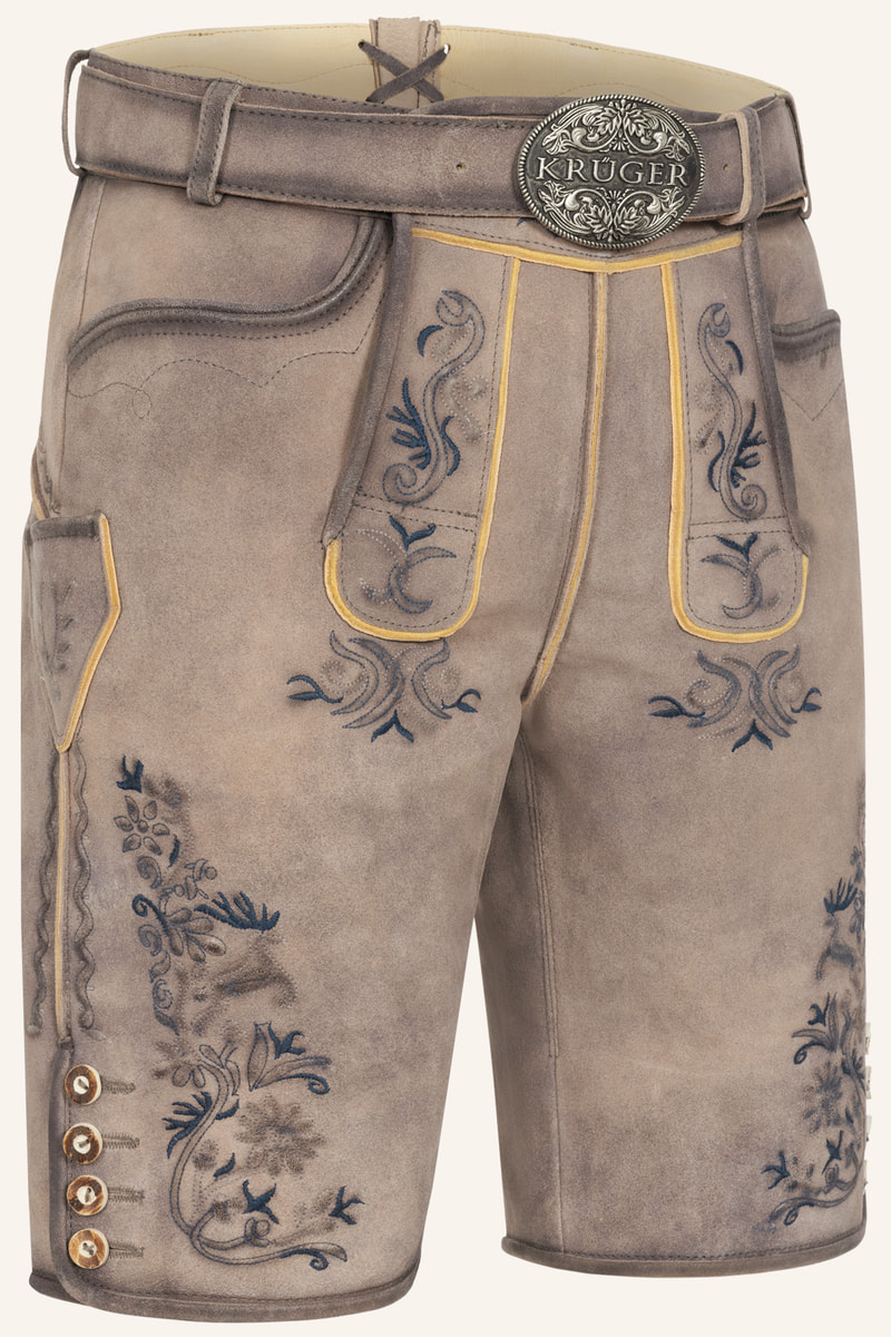 Lederhose Juan mit Gürtel
