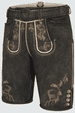 Lederhose Nero mit Gürtel