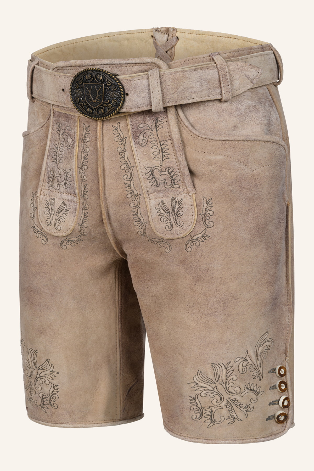 Lederhose Patrizio mit Gürtel