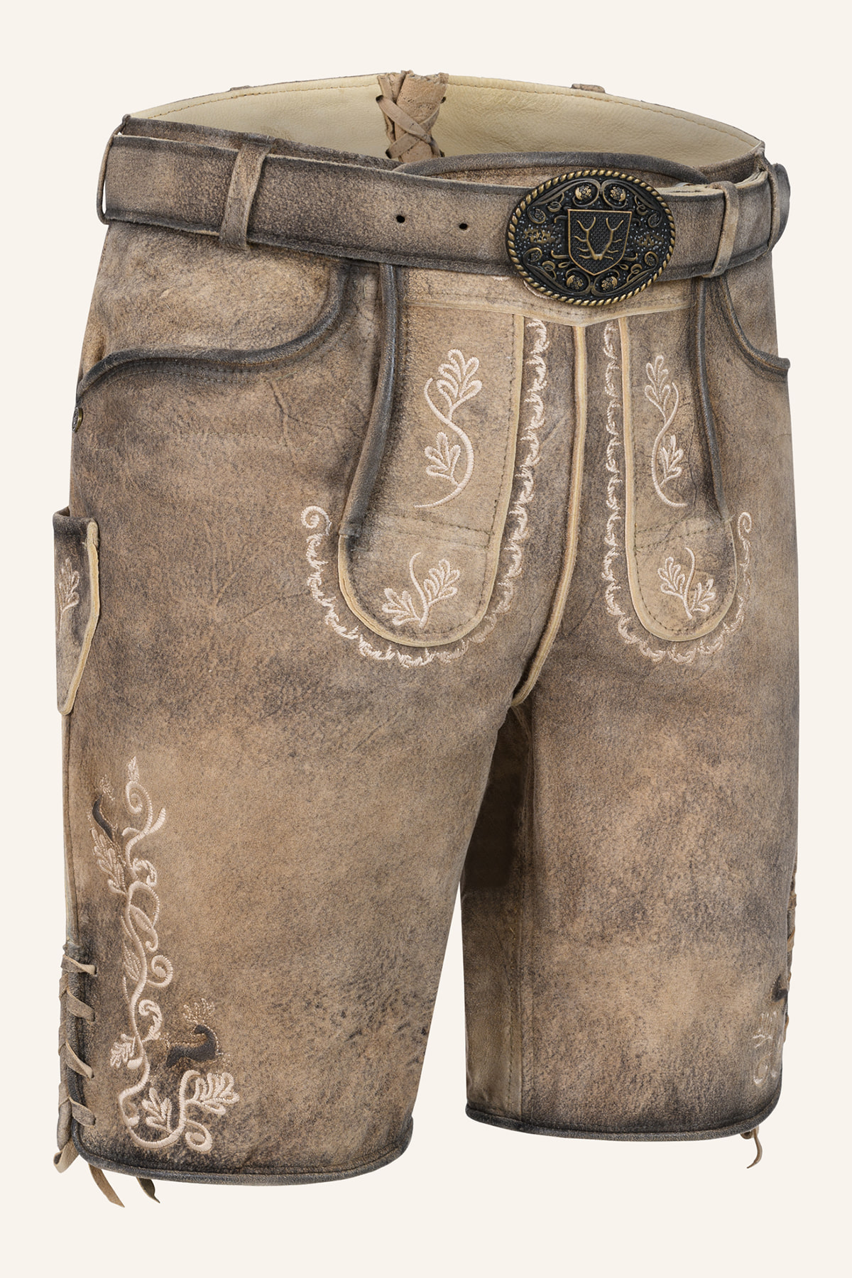 Lederhose Melo mit Gürtel