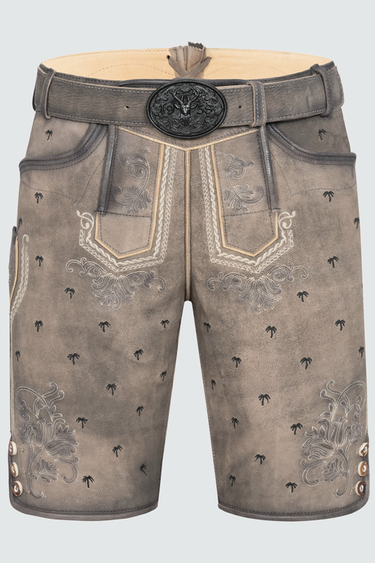 Lederhose Benni mit Gürtel günstig online kaufen