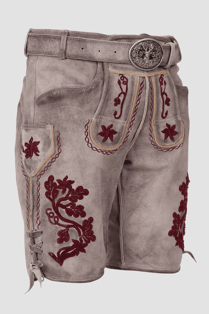 Lederhose Dominik mit Gürtel