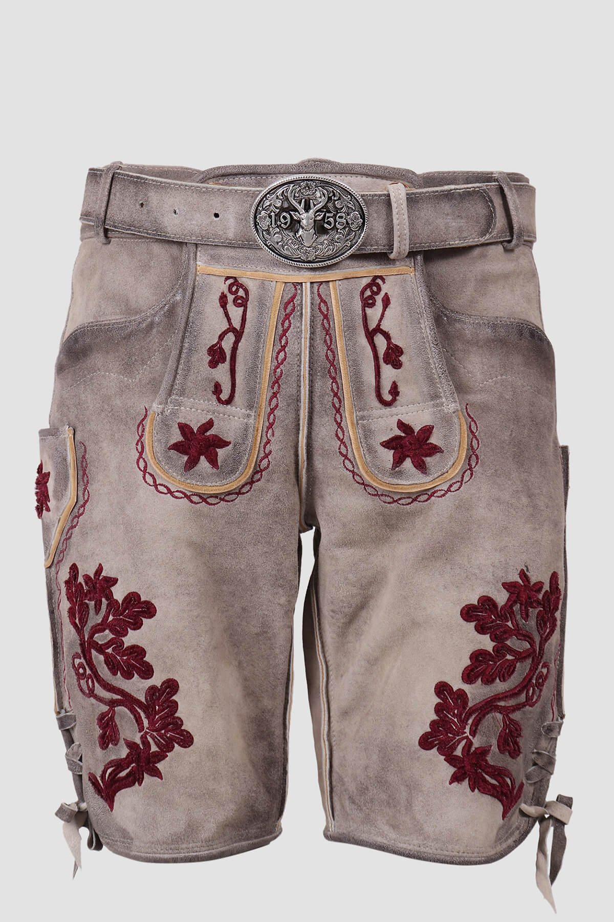 Lederhose Dominik mit Gürtel