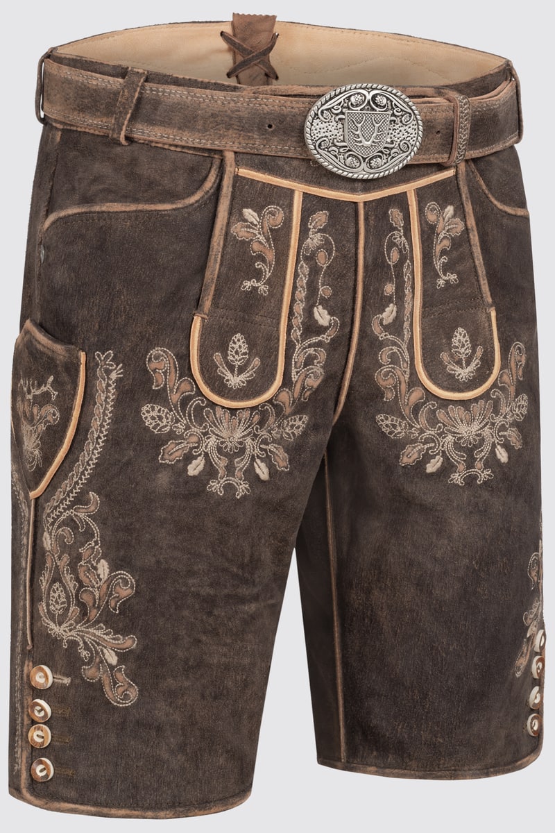 Lederhose Antonio mit Gürtel