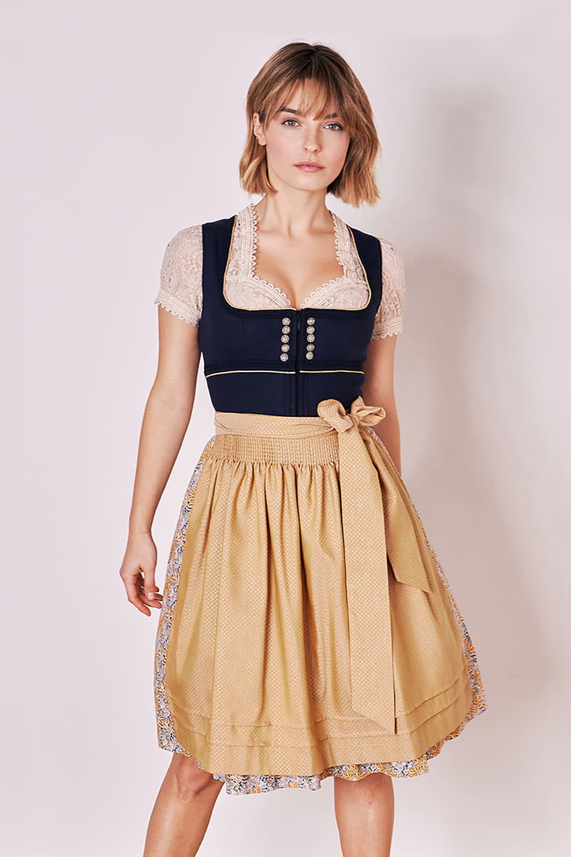 Dirndl Nesia 60cm blau