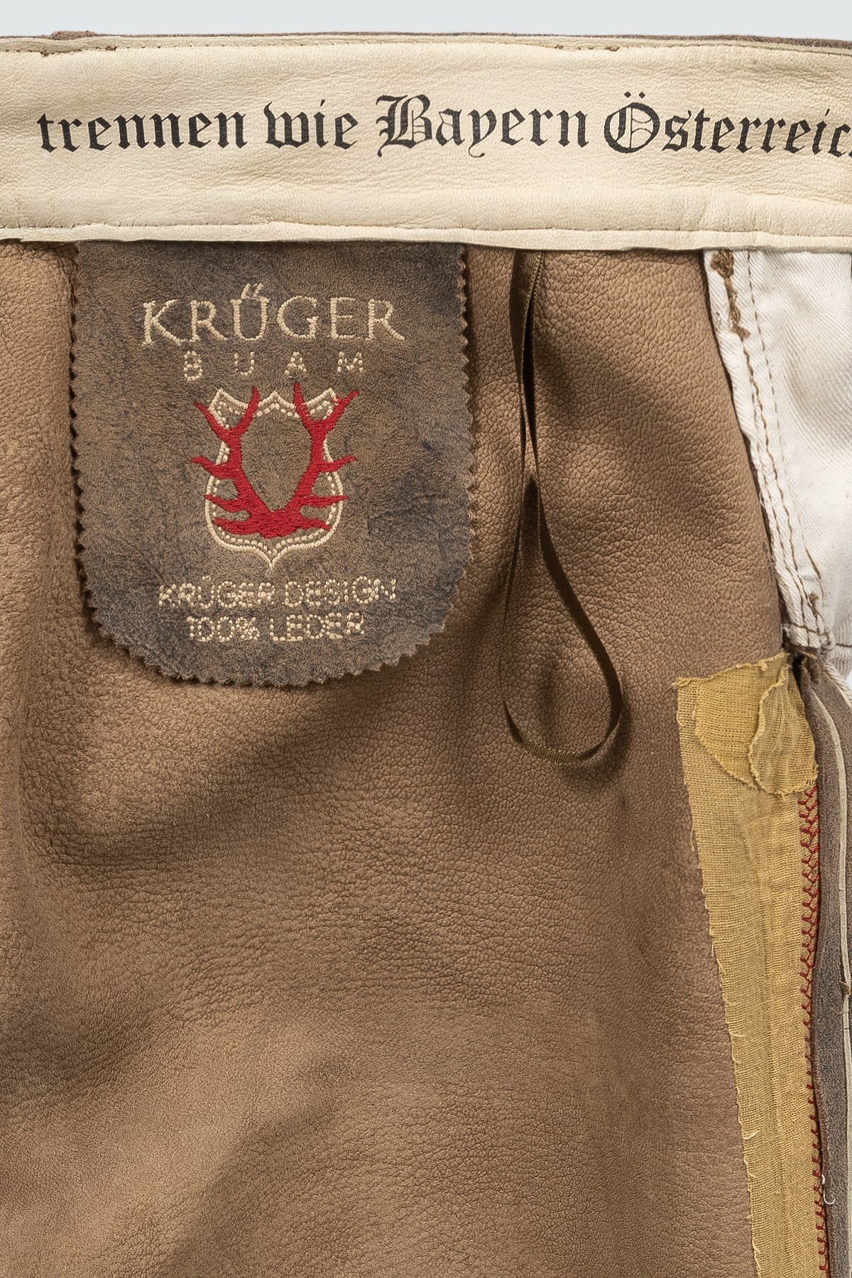 Lederhose Fankerl mit Gürtel