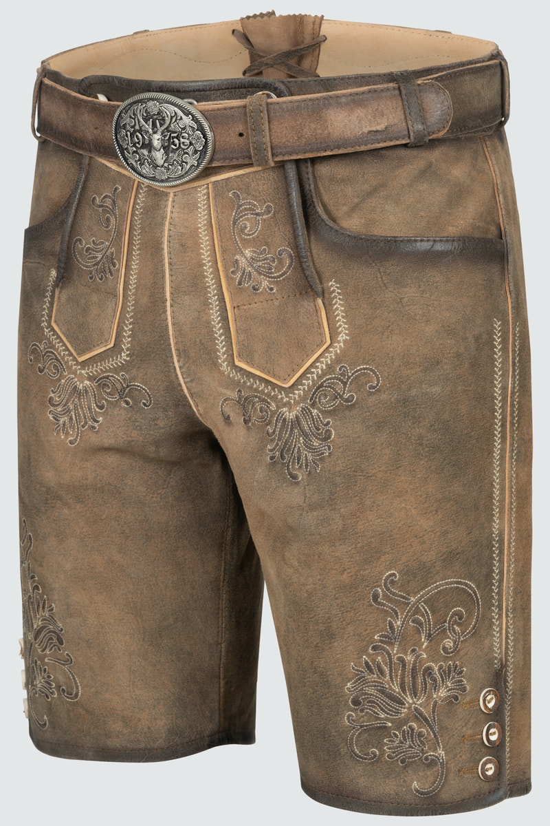 Lederhose Bentje mit Gürtel