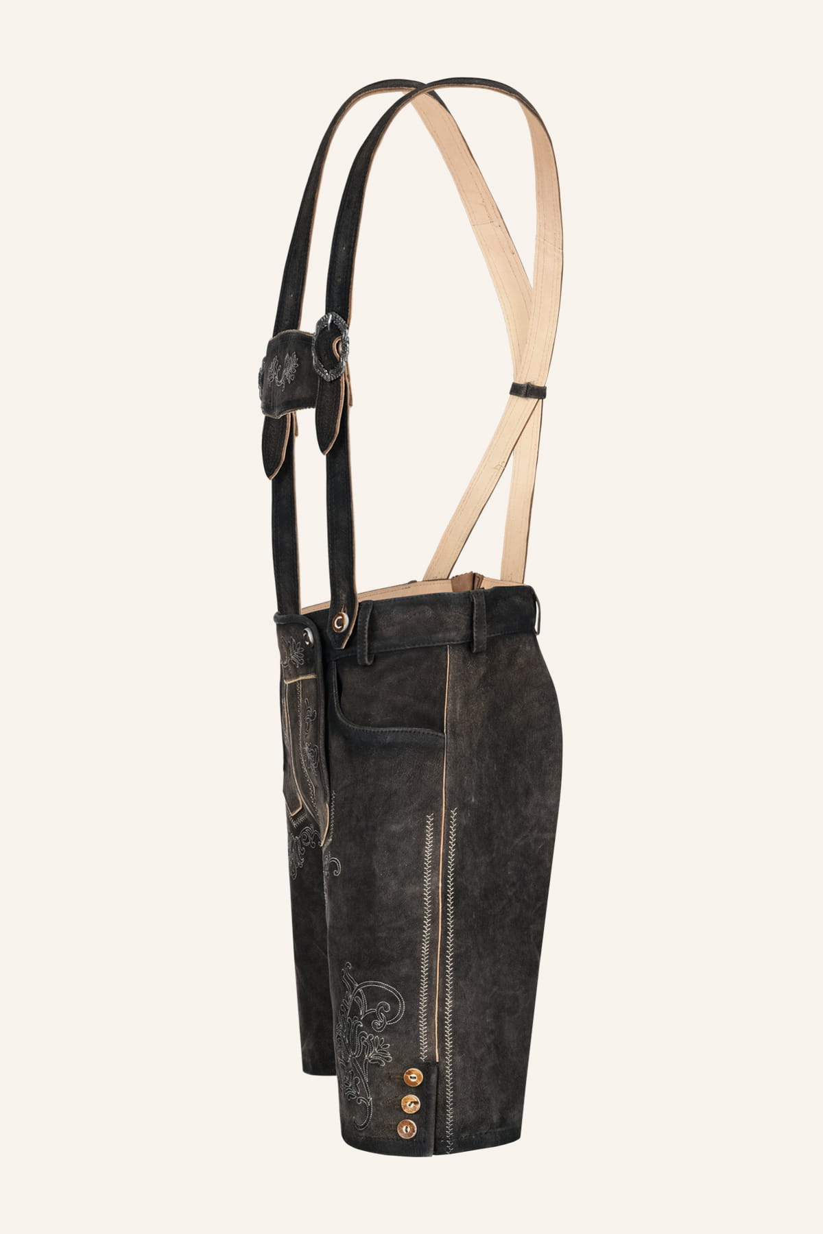 Lederhose Werno mit Trägern
