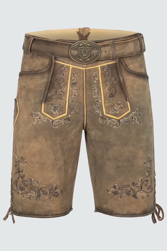 Lederhose Gregor mit Gürtel günstig online kaufen