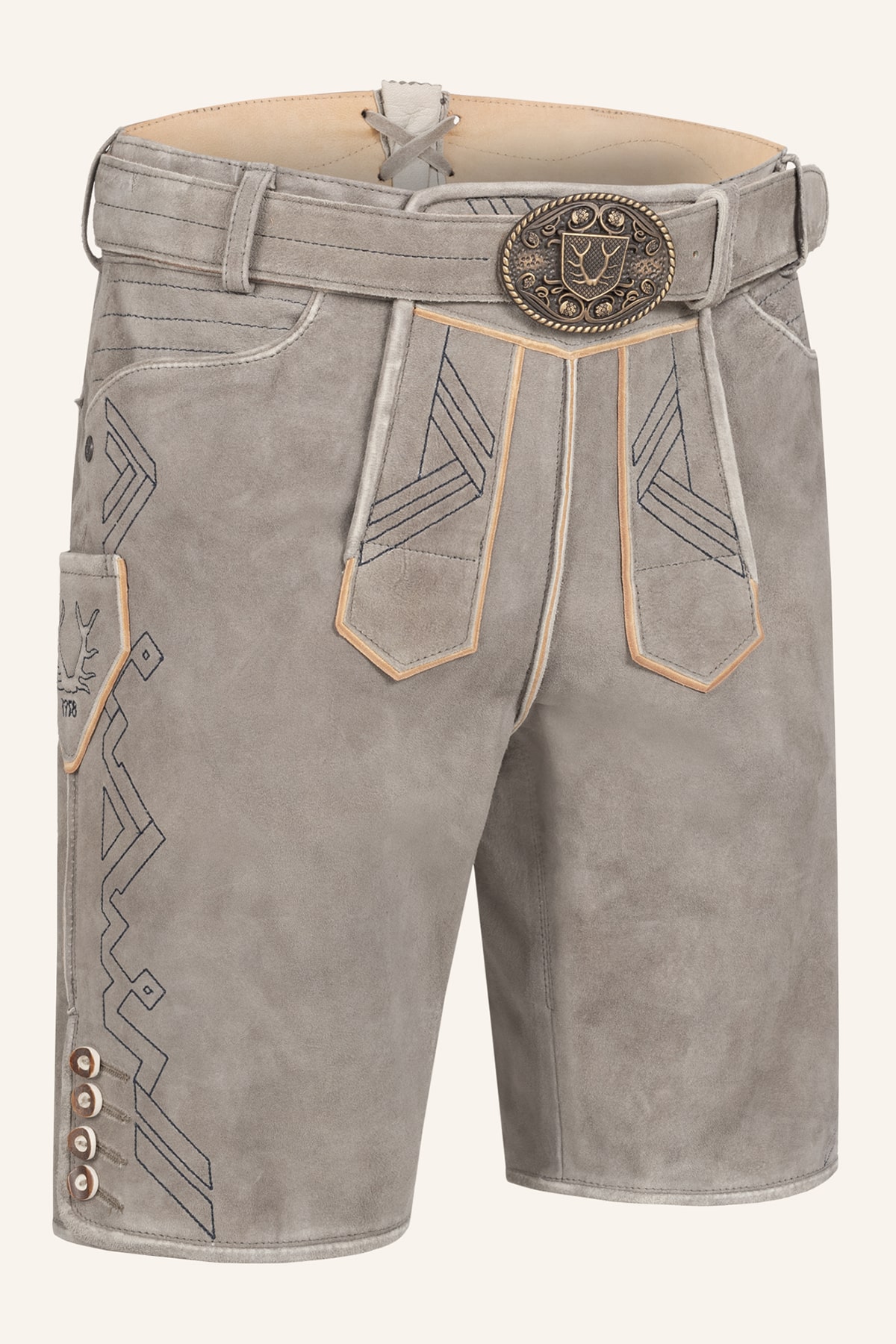 Lederhose Xilas mit Gürtel