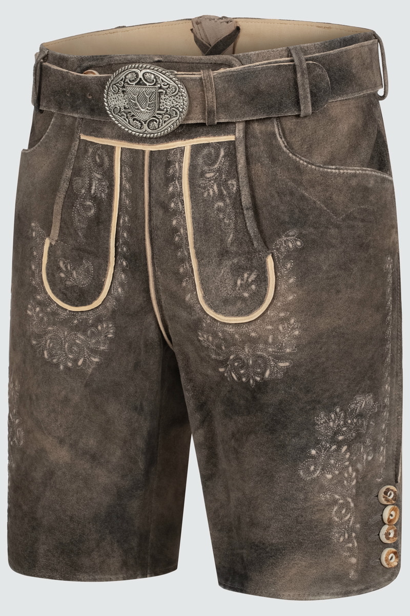 Lederhose Ron mit Gürtel