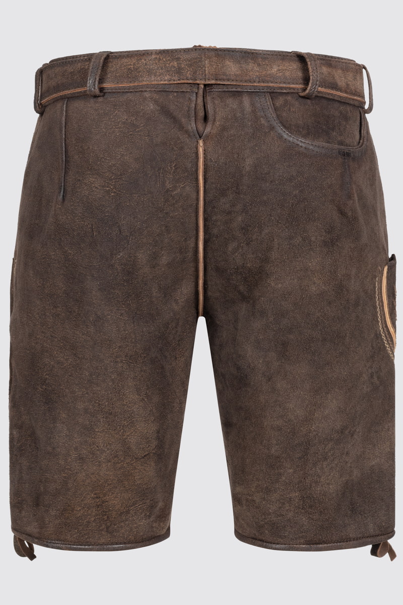 Lederhose Roger mit Gürtel