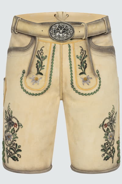 Lederhose Darian mit Gürtel