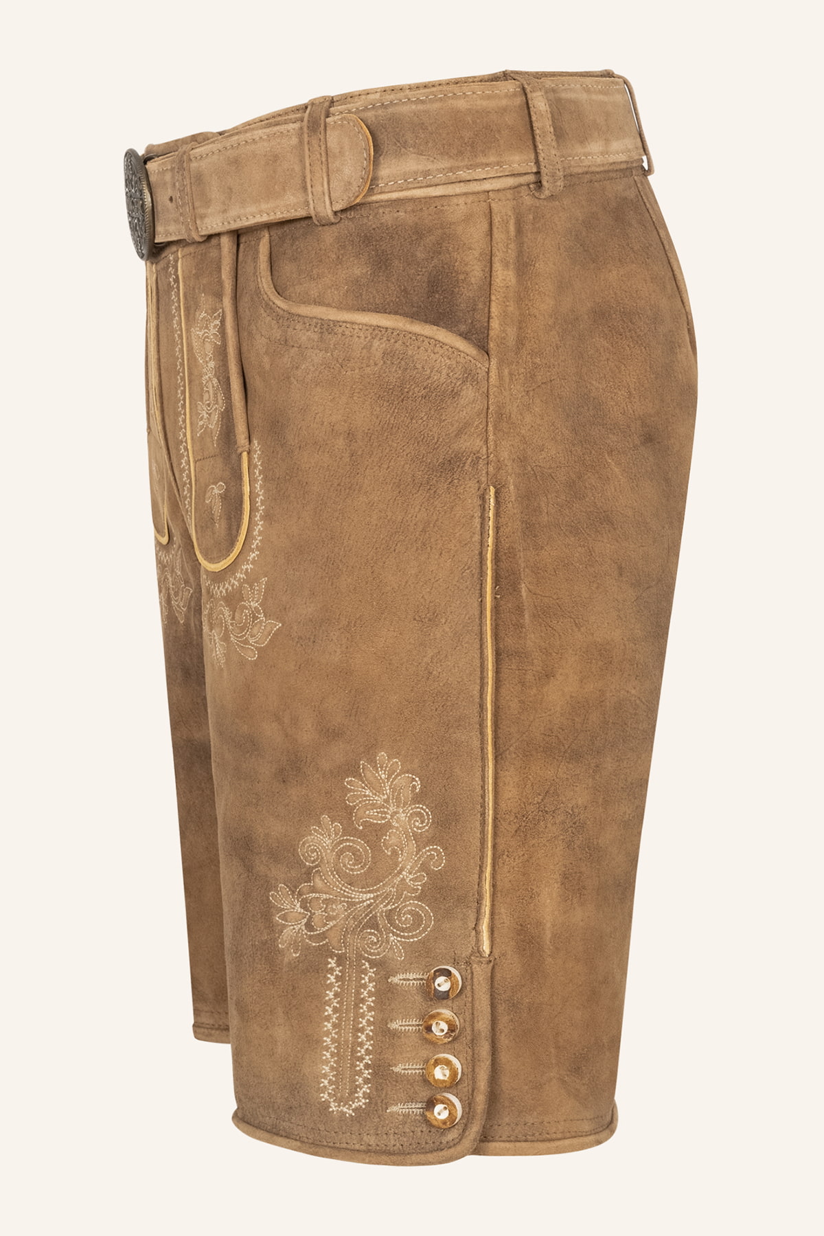 Lederhose Roberto mit Gürtel