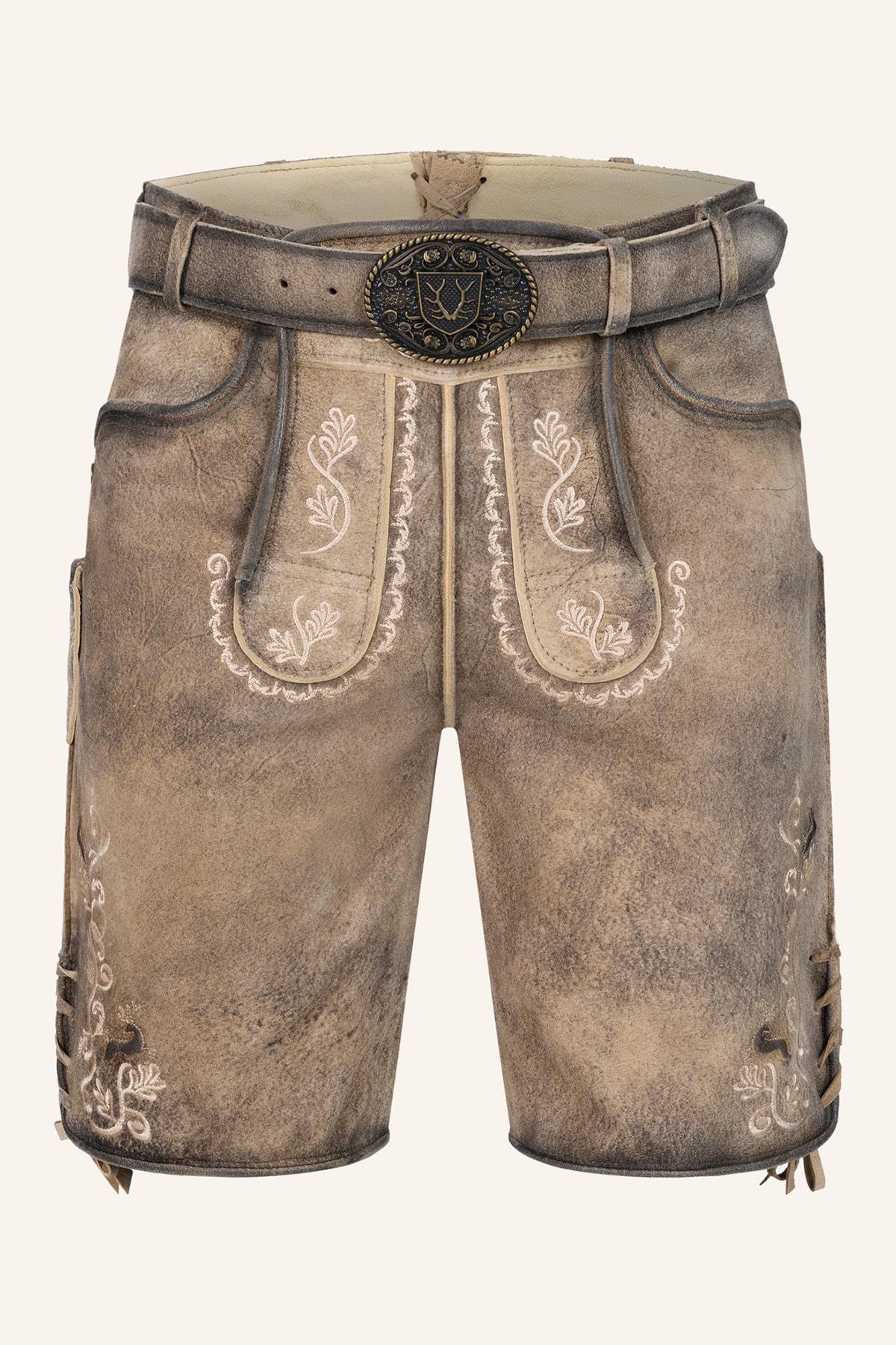 Lederhose Melo mit Gürtel