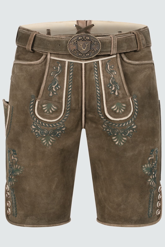 Lederhose Cailan mit Gürtel günstig online kaufen