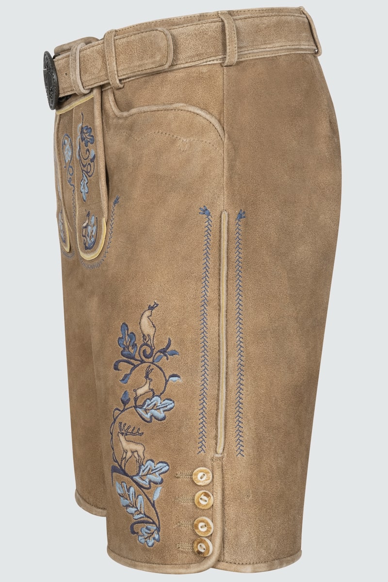 Lederhose Demian mit Gürtel