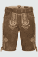Lederhose Lean mit Gürtel