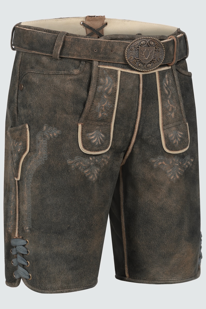 Lederhose Curtis mit Gürtel