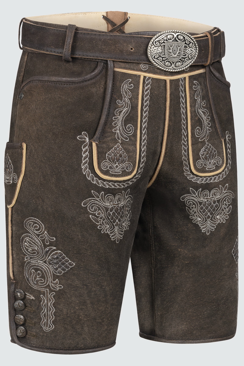 Lederhose Vinc mit Gürtel