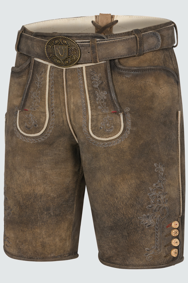 Lederhose Dante mit Gürtel