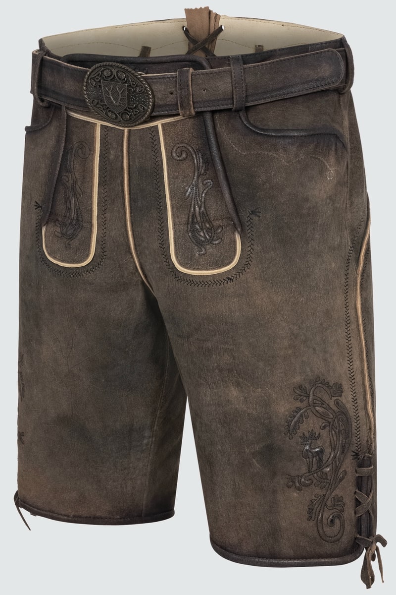 Lederhose Raul mit Gürtel