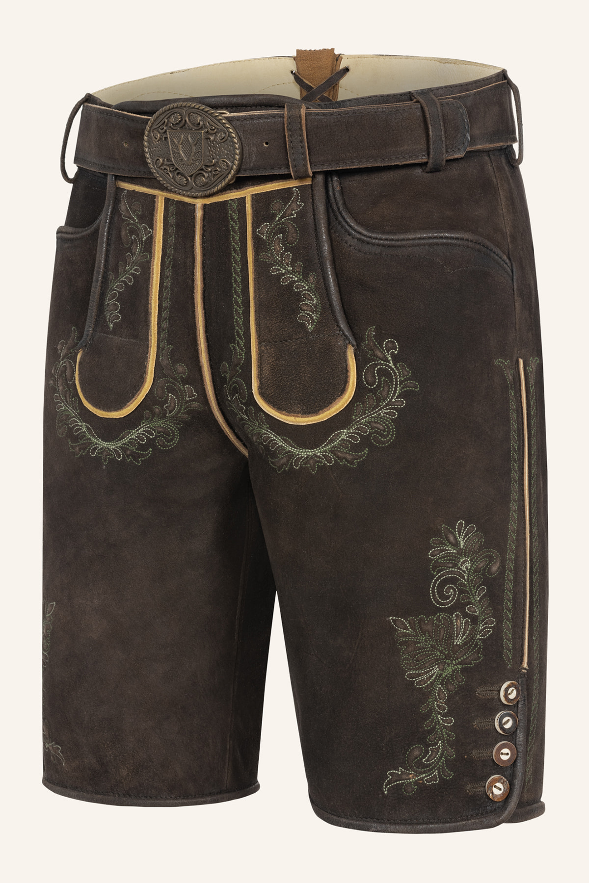 Lederhose Brandon mit Gürtel