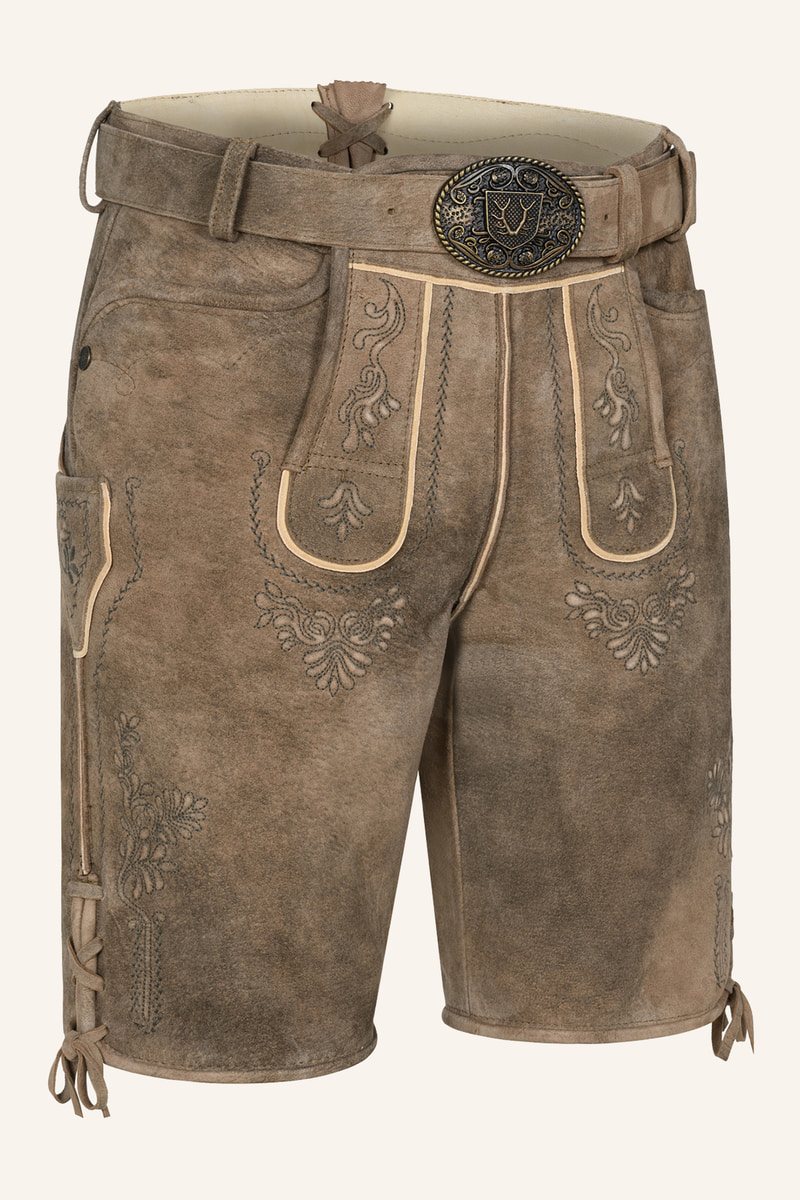Lederhose Weston mit Gürtel