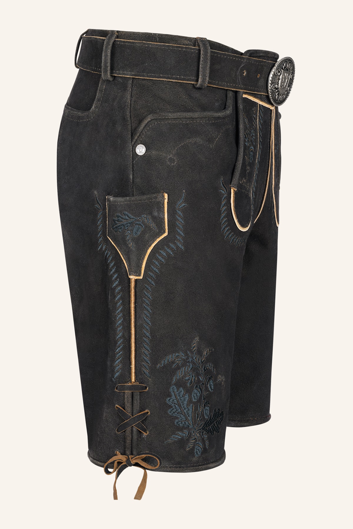 Lederhose Edo mit Gürtel