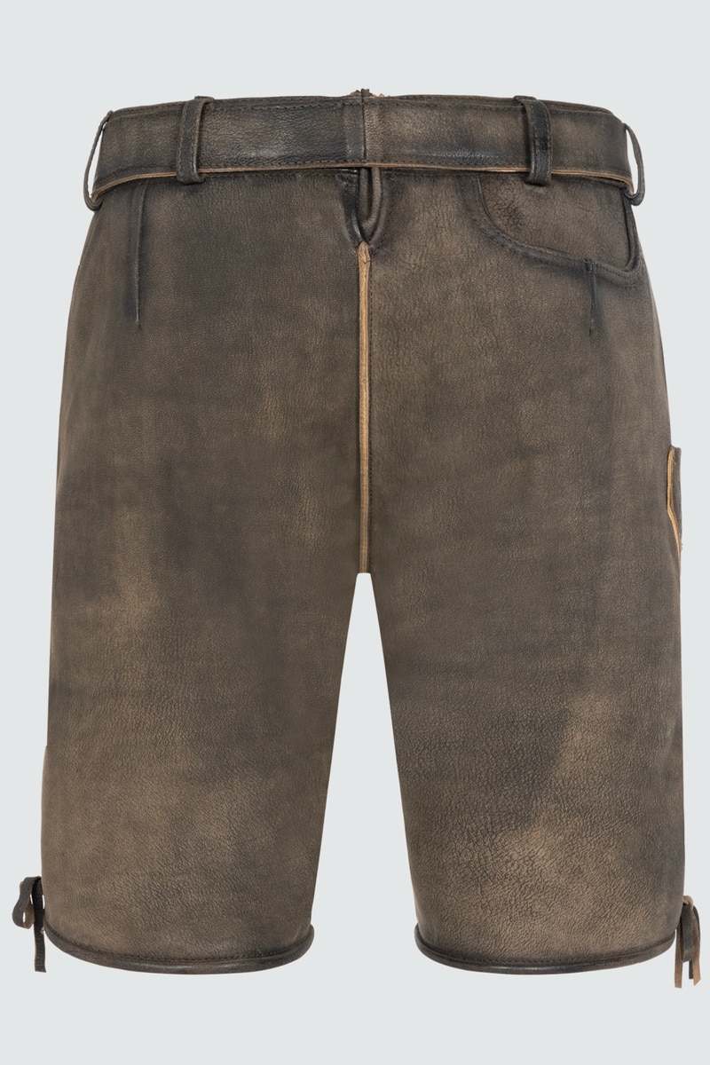 Lederhose Nikas mit Gürtel