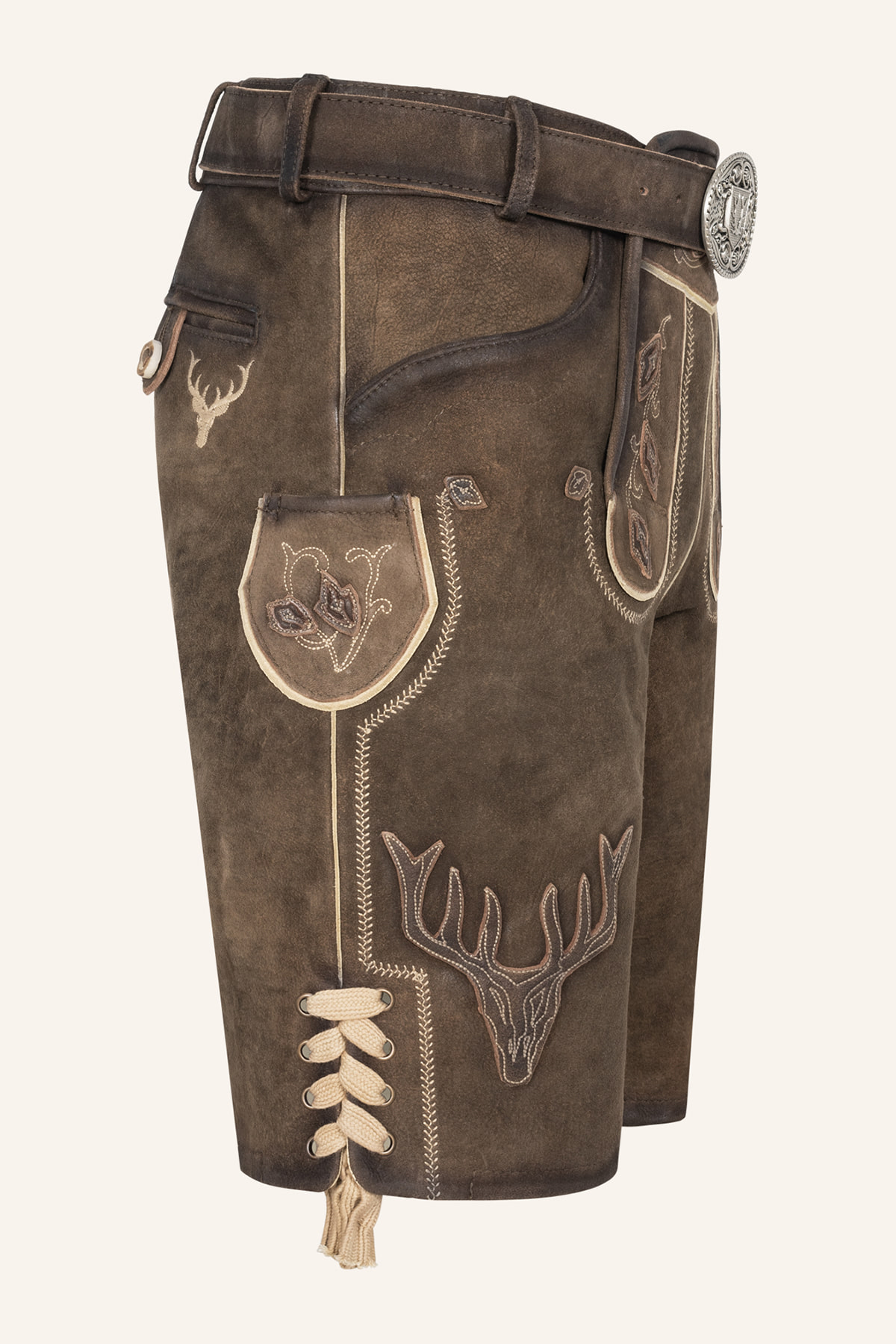 Lederhose Werner mit Gürtel